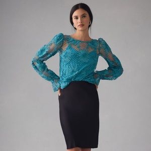 💎 NEW Anthro Lace Floral Blouse